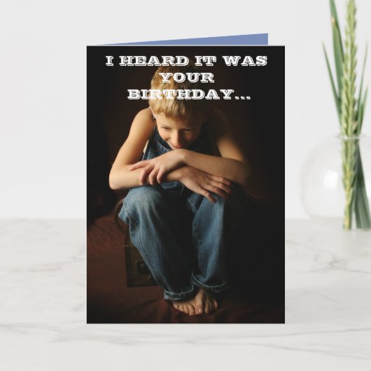 私はそれがあなたの誕生日だったことを聞きました カード (正面)