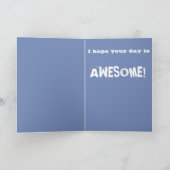 私はそれがあなたの誕生日だったことを聞きました カード (内部)