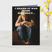 私はそれがあなたの誕生日だったことを聞きました カード (黄色い花)