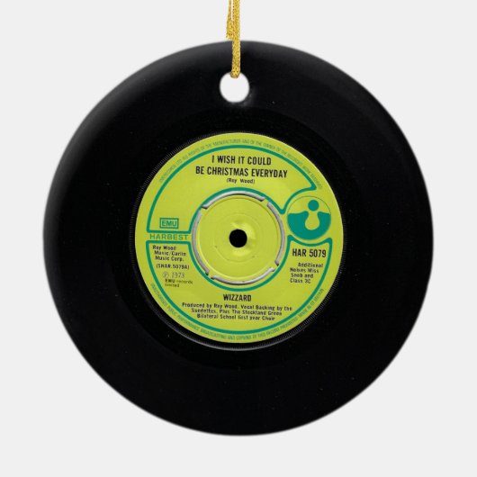 私はそれがクリスマスの毎日のオーナメントになることを望む セラミックオーナメント (裏面)