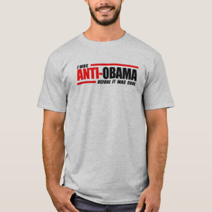 私はそれがクールだった前にアンチオバマでした Tシャツ