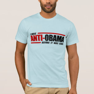私はそれがクールだった前にアンチオバマでした Tシャツ