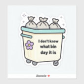 私はそれがステッカーであるビンの日を知らない シール (シート)