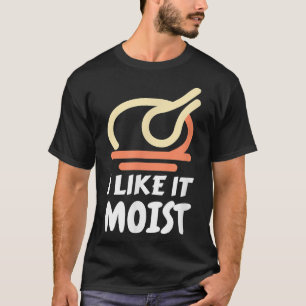 私はそれが湿ったトルコ感謝祭おもしろいのクリスマが好き Tシャツ