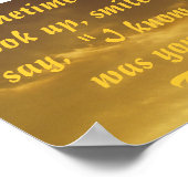 私はそれが神キリスト教の引用文ポスターだったことを知っている ポスター (角)