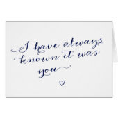 私はそれが結婚式の招待状だったことを常に知っていたありますことが (正面横)