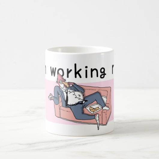 私はそれにマグを取り組んでいます コーヒーマグカップ (中央)