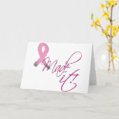 私はそれに乳癌をしました カード (黄色い花)