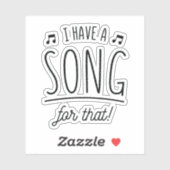 私はそれに歌を持っている シール (シート)