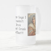 私はそれに酒を飲まない!!! フロストグラスビールジョッキ (正面右)