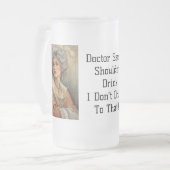 私はそれに酒を飲まない!!! フロストグラスビールジョッキ (正面左)