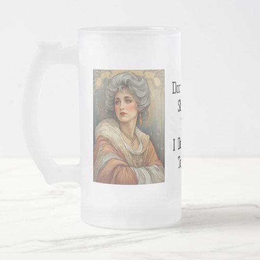 私はそれに酒を飲まない!!! フロストグラスビールジョッキ (左)