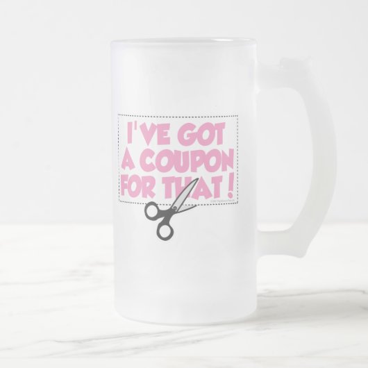 私はそれのためのクーポンを持っています フロストグラスビールジョッキ (右)