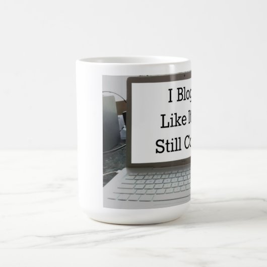 私はそれのようにですまだクールなマグBlog コーヒーマグカップ (中央)