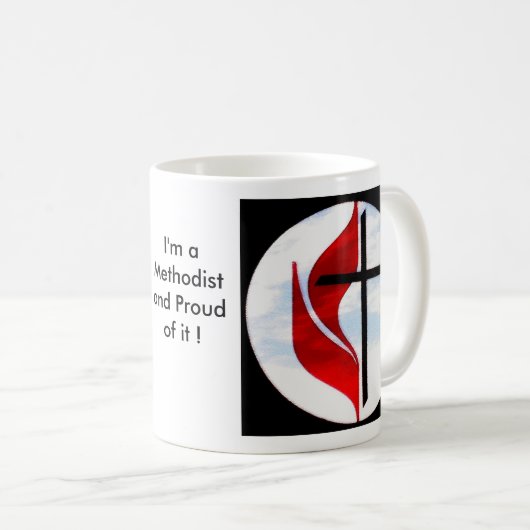 私はそれのメソジスト教徒そして誇りを持ったです! コーヒーマグカップ (正面右)