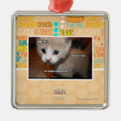 私はそれをしませんでした メタルオーナメント (正面)