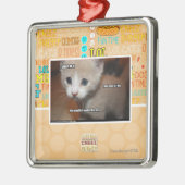 私はそれをしませんでした メタルオーナメント (左)