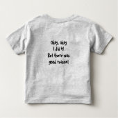 私はそれをしませんでした!  子供のTシャツ トドラーTシャツ (裏面)