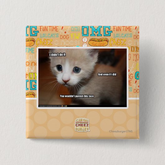 私はそれをしませんでした 缶バッジ (正面)