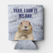 私はそれをグラウンドホッグの日を見た 缶クーラー (裏面)