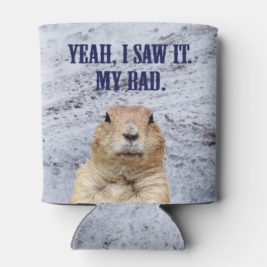 私はそれをグラウンドホッグの日を見た 缶クーラー (裏面)