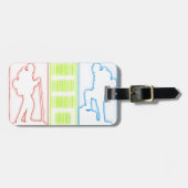 私はそれをハイキング私は再び荷物タグをハイキングそれが好き ラゲッジタグ (正面横)