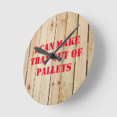 私はそれをパレットから作ることができる ラウンド壁時計 (傾斜)