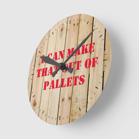 私はそれをパレットから時計を作ることができる ラウンド壁時計 (傾斜)