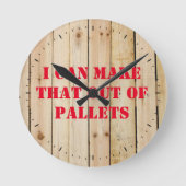 私はそれをパレットから時計を作ることができる ラウンド壁時計 (正面)