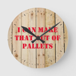 私はそれをパレットから時計を作ることができる ラウンド壁時計