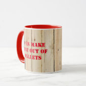 私はそれをパレットガラスから作ることができる マグカップ (正面左)