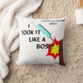 私はそれをボスのように取った – Vaccine 2021バージョン2 クッション (ブランケット)