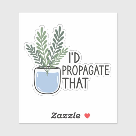 私はそれを伝えるおもしろいだろう、植物愛好家、ハウスプラント シール (シート)