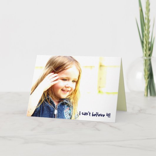 私はそれを信じることができません! カード (正面)