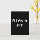 私はそれを修正するトランプ2024勝利を勝ち取るトランプク カード (黄色い花)