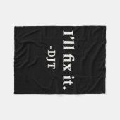 私はそれを修正するトランプ2024勝利を勝ち取るトランプク フリースブランケット (正面(横))