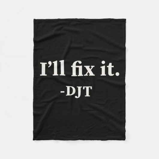 私はそれを修正するトランプ2024勝利を勝ち取るトランプク フリースブランケット (正面)