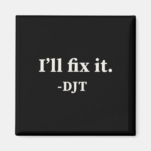 私はそれを修正するトランプ2024勝利を勝ち取るトランプク マグネット (正面)