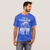 私はそれを修正できる農家 – トラクターとファーム Tシャツ (正面フル)