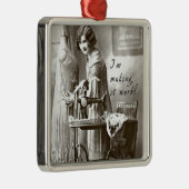 私はそれを働かせます メタルオーナメント (右)