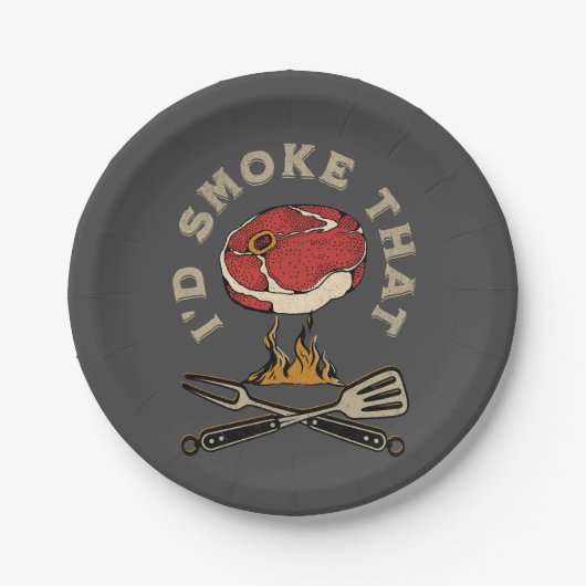 私はそれを吸うだろう ペーパープレート (正面)