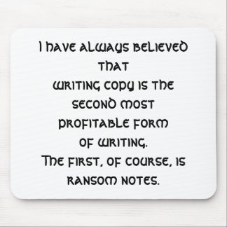 私はそれを常に信じたありますことが(おもしろいなコピーライター) マウスパッド