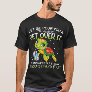 私はそれを怠惰なCを乗り越える背の高いガラスを注ぐ Tシャツ