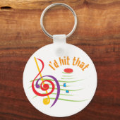 私はそれを打つだろう(ソプラノス) キーホルダー (正面)