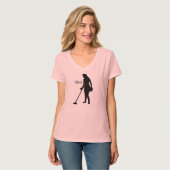 -私はそれを掘ります-女性V首を検出する金属 Tシャツ (正面フル)