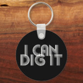 私はそれを掘ることができる キーホルダー (正面)