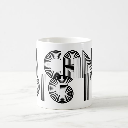 私はそれを掘ることができる コーヒーマグカップ (中央)