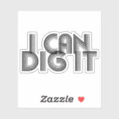 私はそれを掘ることができる シール (シート)