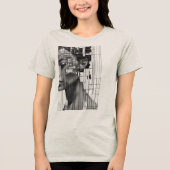 「私はそれを望んでそこへは行かなかった トライブレンドＴシャツ (正面)