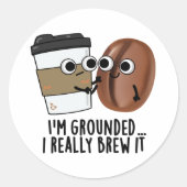 私はそれを本当にコーヒーパンを醸造する接地おもしろいされている ラウンドシール (正面)